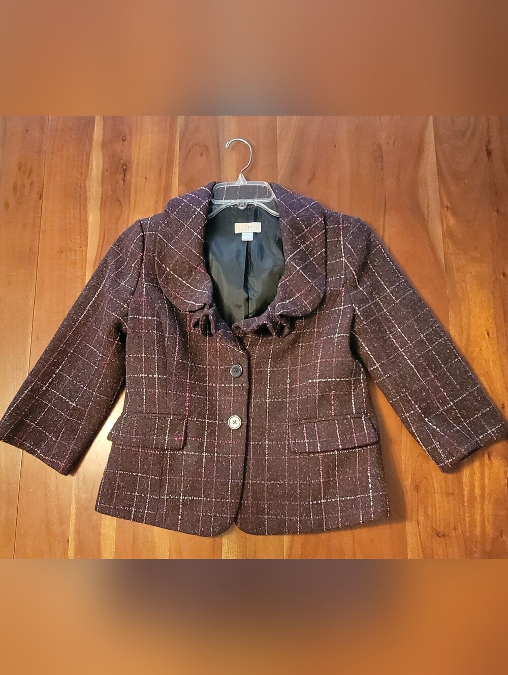 Ann Taylor Loft Ruffled Blazer Size 6